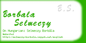 borbala selmeczy business card